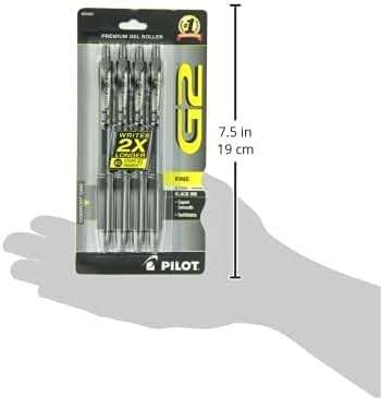 PILOT G2 Premium Refillable and Retractable Rolling Ball Gel Pens, Fine Point, Black Ink, 4-Pack (31057) - Image 3