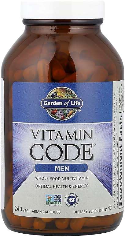 Garden of Life Vitamin Code Men's Multivitamin with Probiotics - Heart Health, Prostate Health and Digestive Support, Non-GMO, 240 Capsules - Image 3