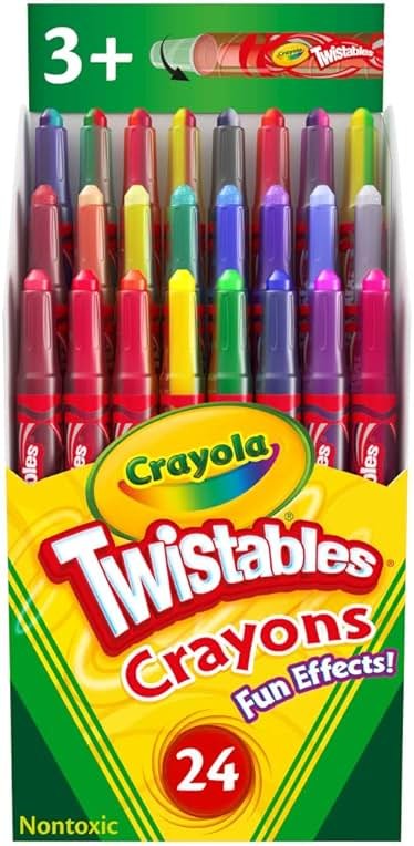 Crayola Twistables Crayons for Kids (24ct) Cute School Supplies for Toddlers, Preschool, Kindergarten, Elementary, Gifts for Boys & Girls, Ages 3, 4, 5 - Product Image