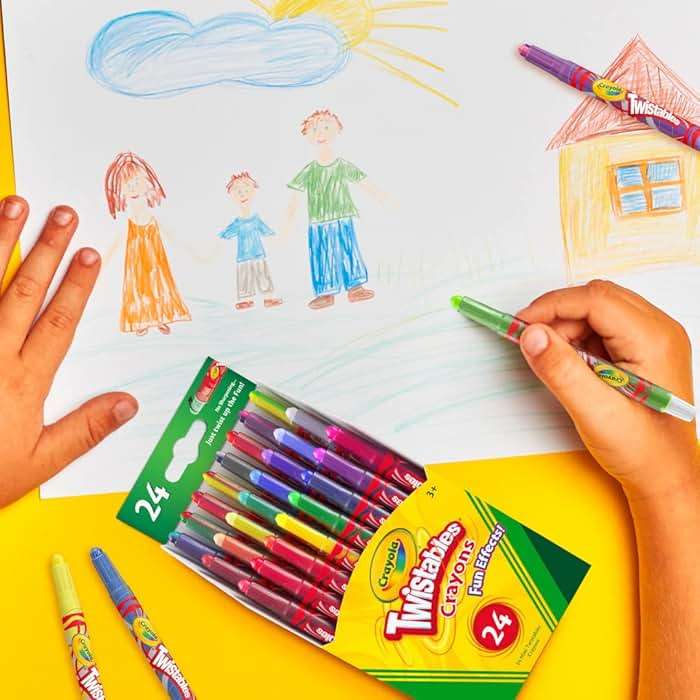 Crayola Twistables Crayons for Kids (24ct) Cute School Supplies for Toddlers, Preschool, Kindergarten, Elementary, Gifts for Boys & Girls, Ages 3, 4, 5 - Image 2