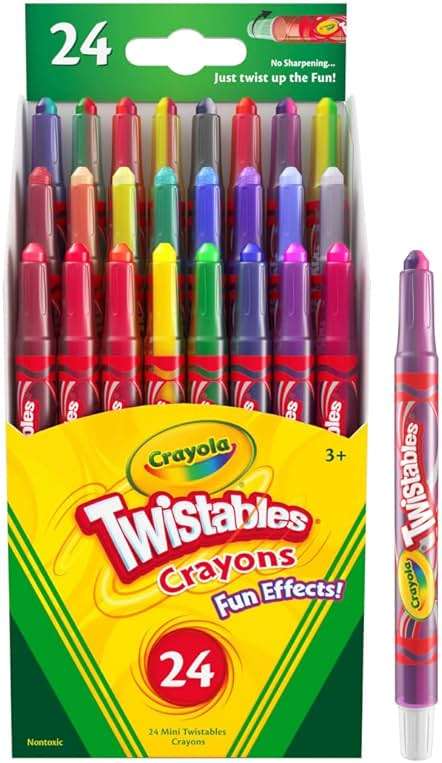 Crayola Twistables Crayons for Kids (24ct) Cute School Supplies for Toddlers, Preschool, Kindergarten, Elementary, Gifts for Boys & Girls, Ages 3, 4, 5 - Image 3