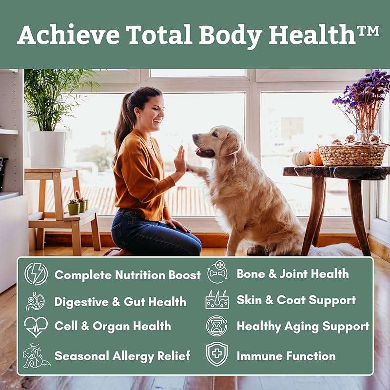 Wholistic Pet Organics Canine Complete - Dog Multivitamin Powder - 1 Lb - Daily Dog Vitamins and Supplements for Homemade Food - Immune System, Skin, Coat & Overall Health - All Breeds - 45 Scoops - Image 4