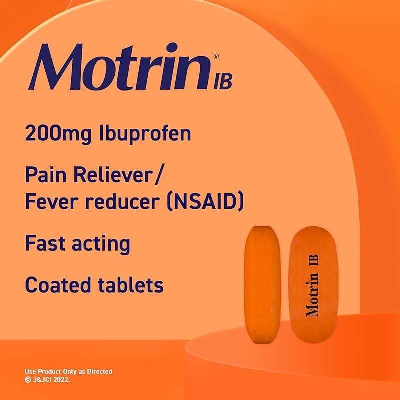 Motrin IB Ibuprofen Tablets, Pain Reliever, Temporarily Reduces Fever and Relieves Minor Pain, Muscle Aches, Headache, Backache, Nonsteroidal Anti-Inflammatory Drug, 200 Mg, 225 Count Value Size - Image 3