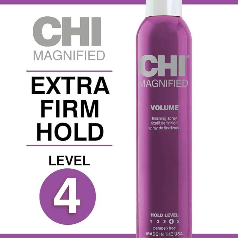 CHI Magnified Volume Finishing Hair Spray, Boosts Volume & Body For Maximum Fullness, Builds Resilience & Strength & Adds Shine, 12 Oz - Image 3