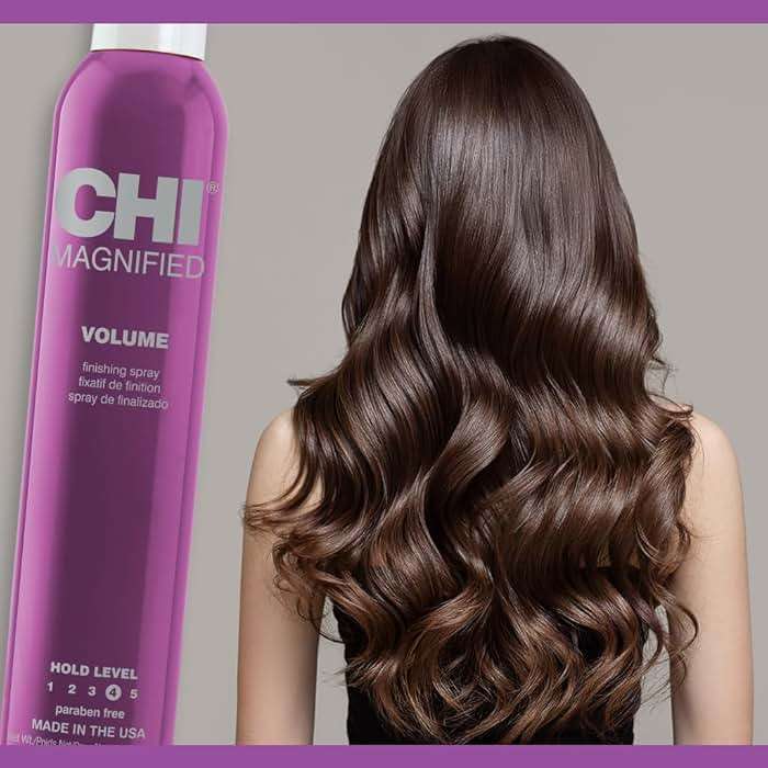 CHI Magnified Volume Finishing Hair Spray, Boosts Volume & Body For Maximum Fullness, Builds Resilience & Strength & Adds Shine, 12 Oz - Image 6