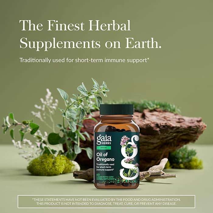 Gaia Herbs Oil of Oregano Capsules - 230 mg Oregano Leaf - Immune & Antioxidant Support Supplement with Oregano Oil, Carvacrol & Thymol* - 60 Vegan Liquid Phyto-Caps (60 Servings) - Image 2