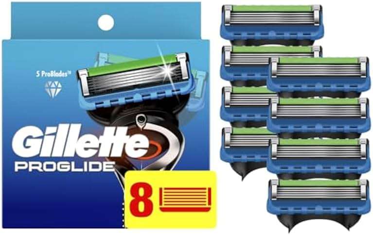 Gillette ProGlide Razor Refills for Men, 8 Razor Blade Refills - Image 1