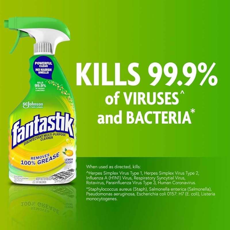 Fantastik All-Purpose Cleaner Trigger, Lemon Scent, 32 fl oz - Image 3