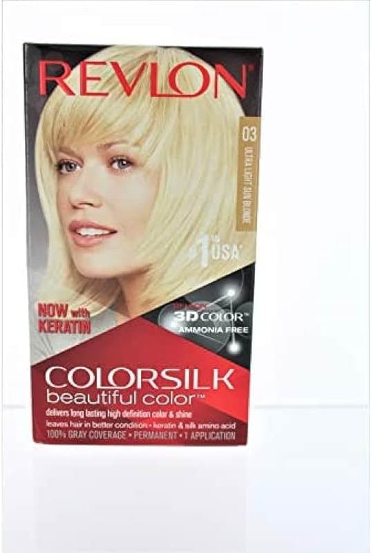 Revlon ColorSilk Hair Color, 03 Ultra Light Sun Blonde 1 ea (Pack of 3) - Product Image