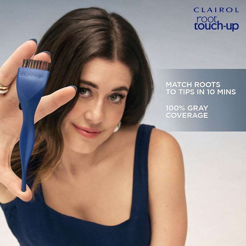 Clairol Root Touch-Up by Nice'n Easy Permanent Hair Dye, 8 Medium Blonde Hair Color | 100% Gray Coverage | Easy Brush Application | Matches Professional Salon Shades | Pack of 1 - Image 9