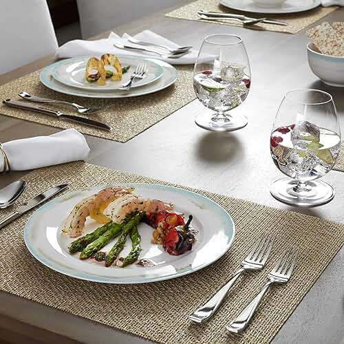 Oneida Silverware Set For 12, Moda 65-Piece Fine Flatware Set with Serving Utensils, Service For 12, 18/10 Stainless Steel, Dishwasher Safe For home, Knives Spoons and Forks Set (Silver, 65 pieces) - Image 15