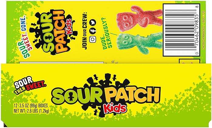 SOUR PATCH KIDS Soft & Chewy Candy, Bulk Candy, 12 - 3.5 oz Boxes - Image 13
