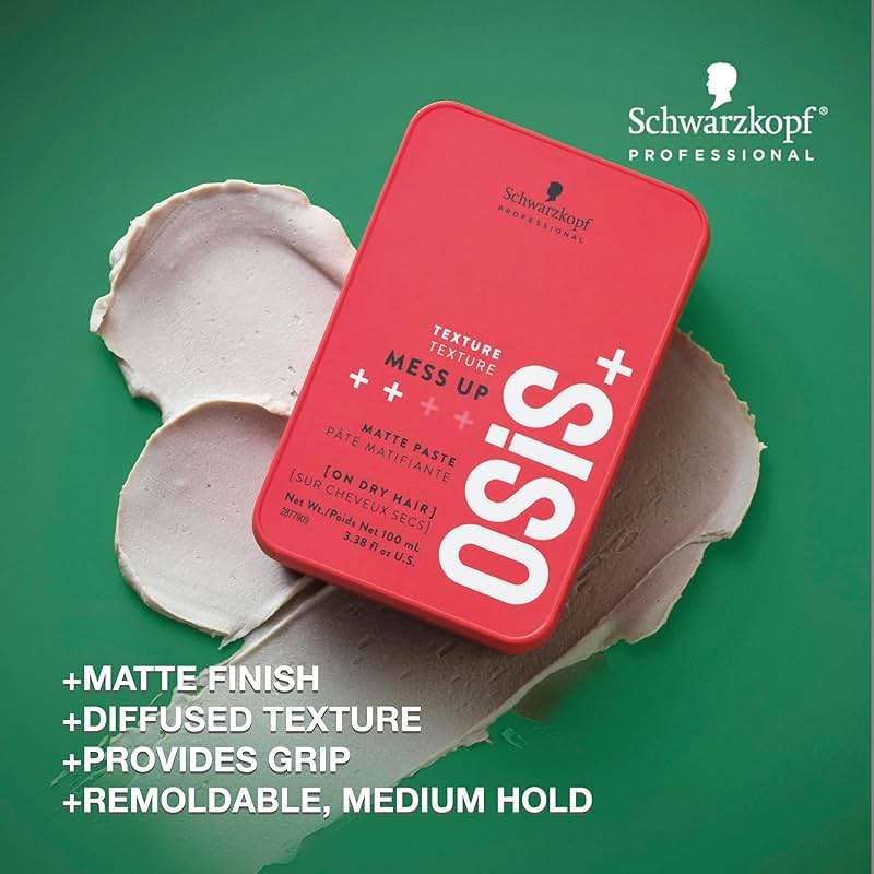 OSiS+ Mess Up - Matte Styling Paste for Medium Control & Flexible Styling - Image 2