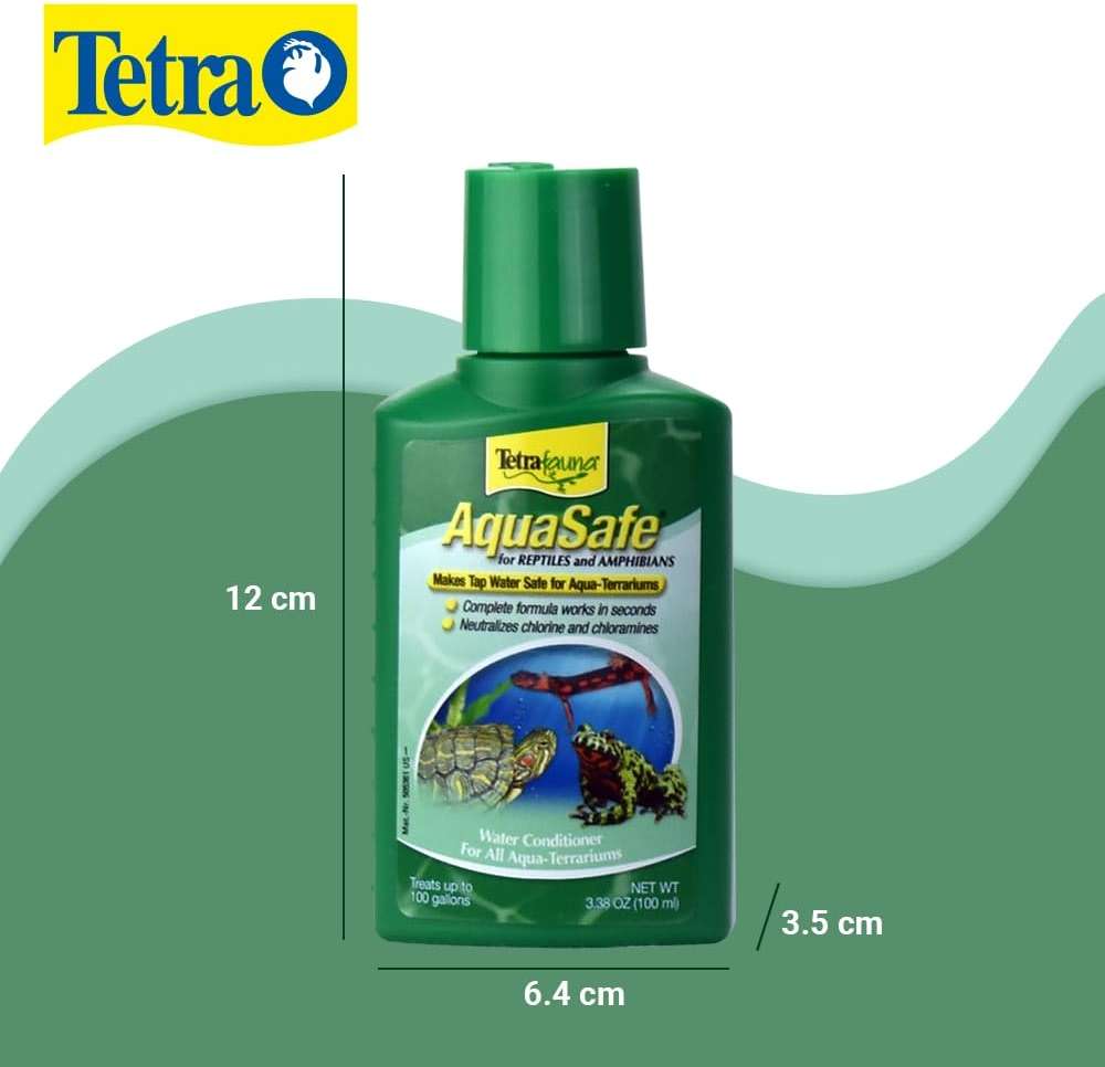 TetraFauna AquaSafe for Reptiles and Amphibians 3.38 Oz, Aqua-Terrarium Water Conditioner, Makes Tap Water Safe - Image 2