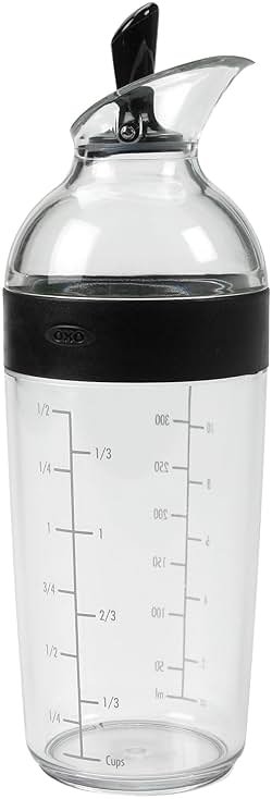 OXO Good Grips Salad Dressing Shaker - 1.5 Cup | One-Handed Lever for Pouring, Wide Opening for Easy Fill, Ideal for Mixing, Serving & Storing Dressings, Sauces and More - Product Image