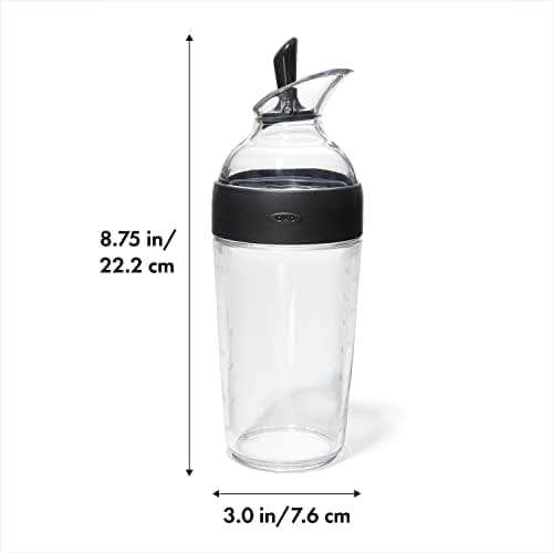 OXO Good Grips Salad Dressing Shaker - 1.5 Cup | One-Handed Lever for Pouring, Wide Opening for Easy Fill, Ideal for Mixing, Serving & Storing Dressings, Sauces and More - Image 3