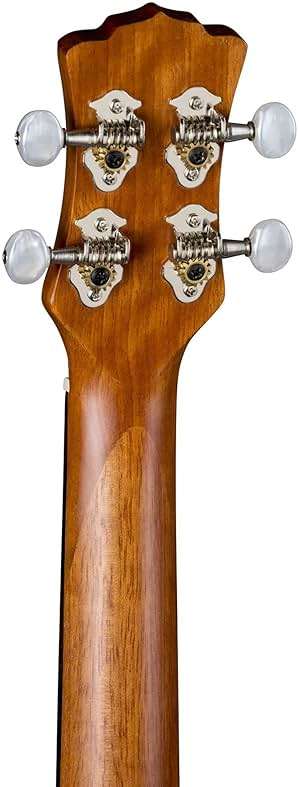Luna Tattoo Concert Mahogany Ukulele with Gig Bag, Satin Natural - Image 4