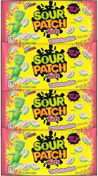 SOUR PATCH KIDS Watermelon Soft & Chewy Gummy Candy, Bulk Candy, 24 - 2 oz Bags - Image 15