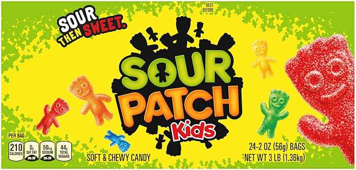 SOUR PATCH KIDS Soft & Chewy Candy, Bulk Candy, 24 - 2 oz Bags - Image 14