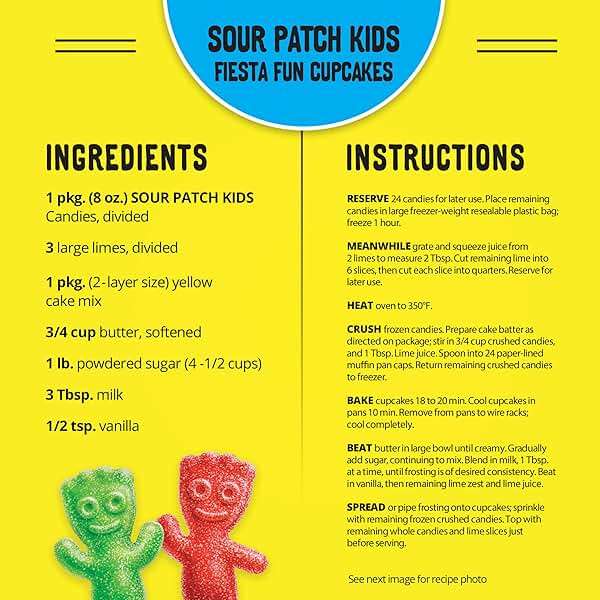 SOUR PATCH KIDS Soft & Chewy Candy, Bulk Candy, 24 - 2 oz Bags - Image 3