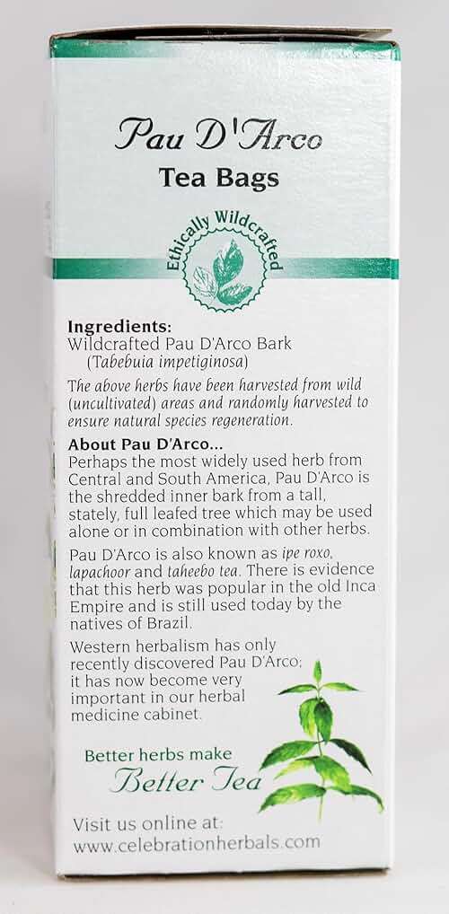 Celebration Herbals Pau D'Arco Tea Bags WC 24 Count - Image 5