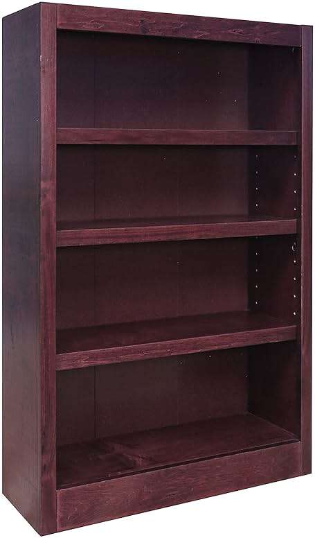 Concepts In Wood Midas Four Shelf Bookcase 48" H Cherry Finish - Image 1