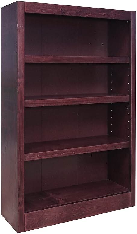 Concepts In Wood Midas Four Shelf Bookcase 48" H Cherry Finish - Product Image