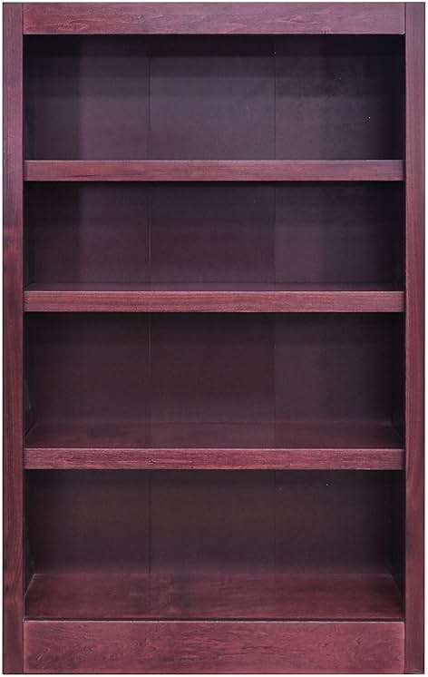 Concepts In Wood Midas Four Shelf Bookcase 48" H Cherry Finish - Image 5
