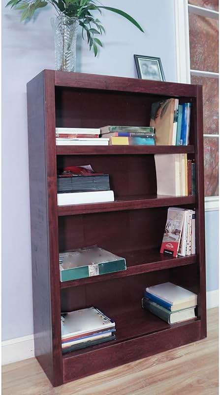Concepts In Wood Midas Four Shelf Bookcase 48" H Cherry Finish - Image 6