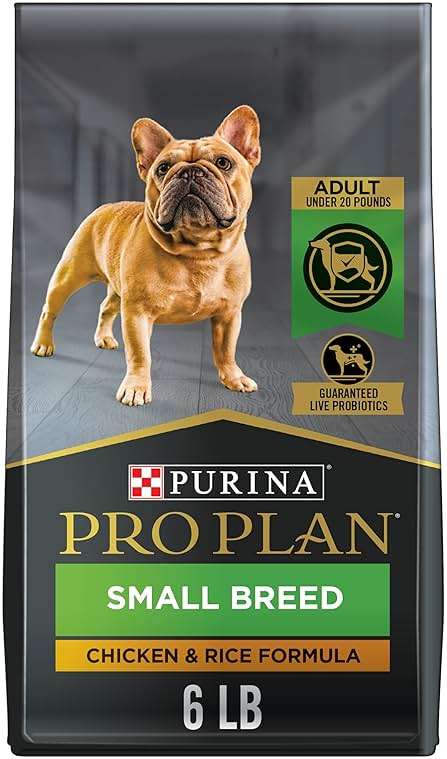 Purina Pro Plan Small Breed Dry Dog Food Chicken and Rice Formula With Guaranteed Live Probiotics - 6 lb. Bag - Image 1