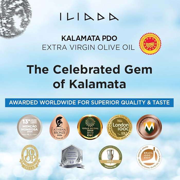 Iliada Kalamata PDO Extra Virgin Olive Oil, 3Lt | Multi-Awarded | Single Region 100% Greek | Monovarietal Koroneiki | Cold Press | Polyphenol Rich | Chef's Favorite - Image 5