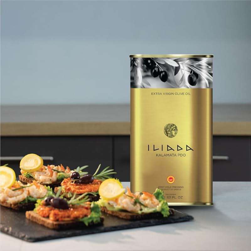 Iliada Kalamata PDO Extra Virgin Olive Oil, 3Lt | Multi-Awarded | Single Region 100% Greek | Monovarietal Koroneiki | Cold Press | Polyphenol Rich | Chef's Favorite - Image 6
