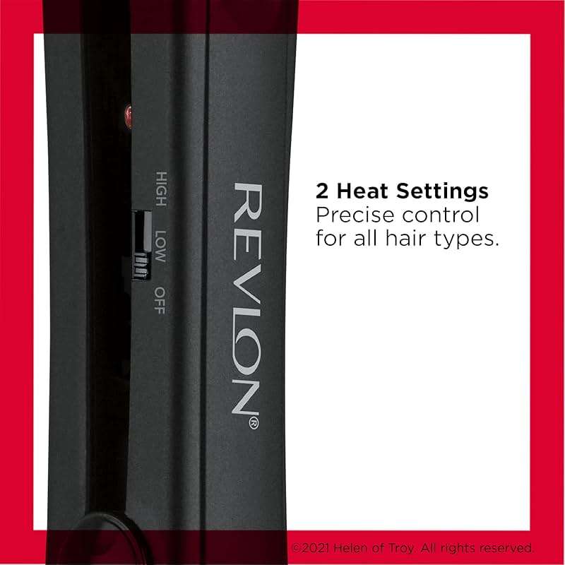 Revlon Smooth and Straight Ceramic Flat Iron | Fast Results, Smooth Styles (1 in) - Image 5