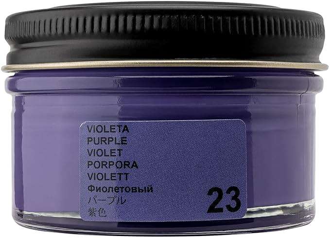 Tarrago Shoe Cream Professional Shoe Polish for Leather Boots, Shoes, Purse, Furniture Eco Friendly Leather Conditioner 1.7oz - Purple #23 - Image 3