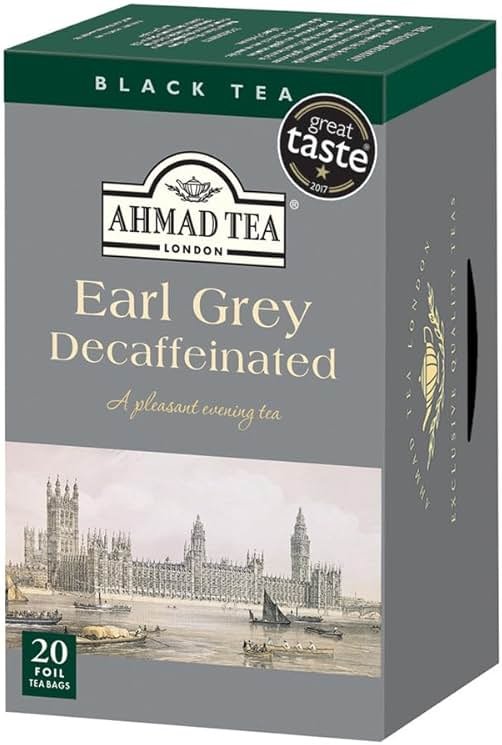 Ahmad Decaf Earl Grey Tea - 20 Teabags - Product Image