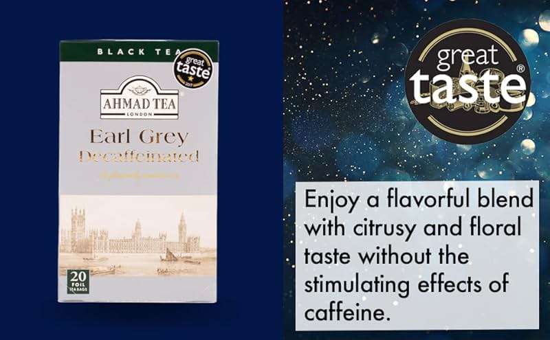 Ahmad Decaf Earl Grey Tea - 20 Teabags - Image 4