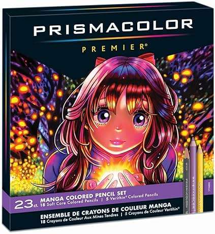 Prismacolor Premier Colored Pencils, Manga Colors, Adult Coloring, 23 Pack - Image 1