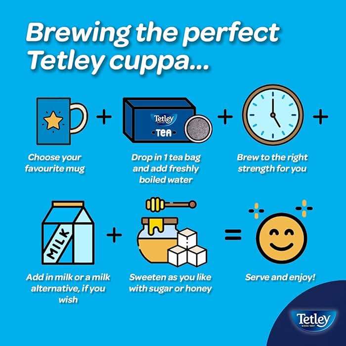 Tetley Decaf Tea Bags 80ct - Image 7