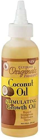 Originals by Africa's Best Therapy Coconut Oil Stimulating Growth Oil, Penetrates & Rejuvenates Hair, Skin and Nails For All Day Long Moisturizing and Conditioning, 4oz Bottle - Image 2