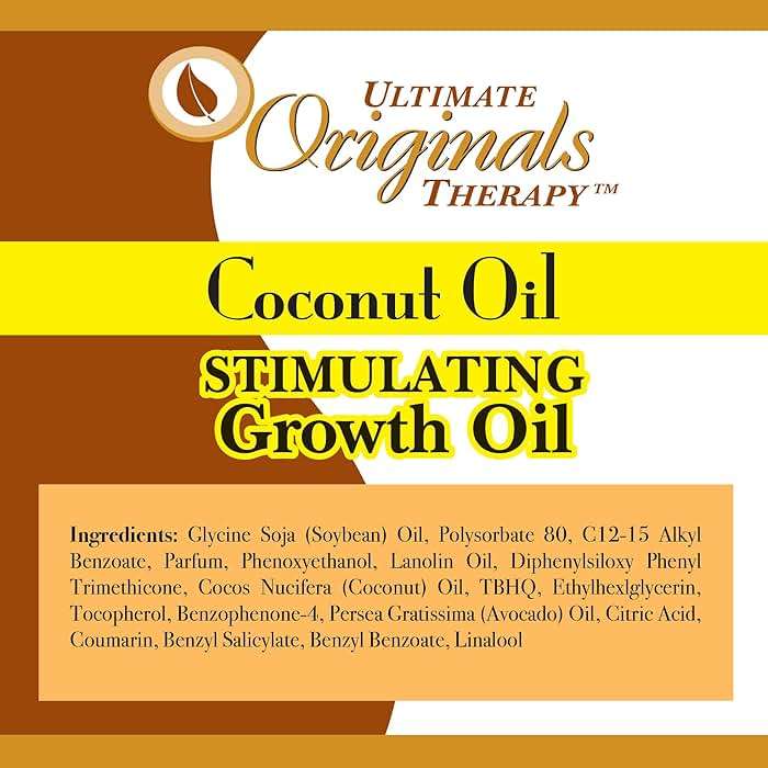 Originals by Africa's Best Therapy Coconut Oil Stimulating Growth Oil, Penetrates & Rejuvenates Hair, Skin and Nails For All Day Long Moisturizing and Conditioning, 4oz Bottle - Image 3