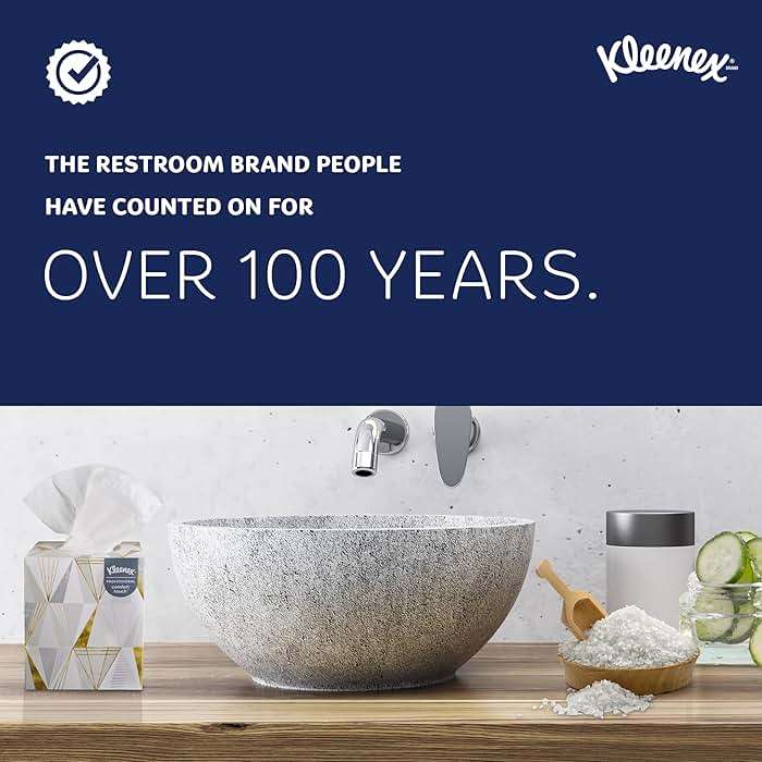 Kleenex Professional Naturals Facial Tissue, Bulk (21601), 2-Ply, White, Flat Boxed Format, Designed for Business (125 Tissues/Box, 48 Boxes, 6,000 Sheets/Case) - Image 3
