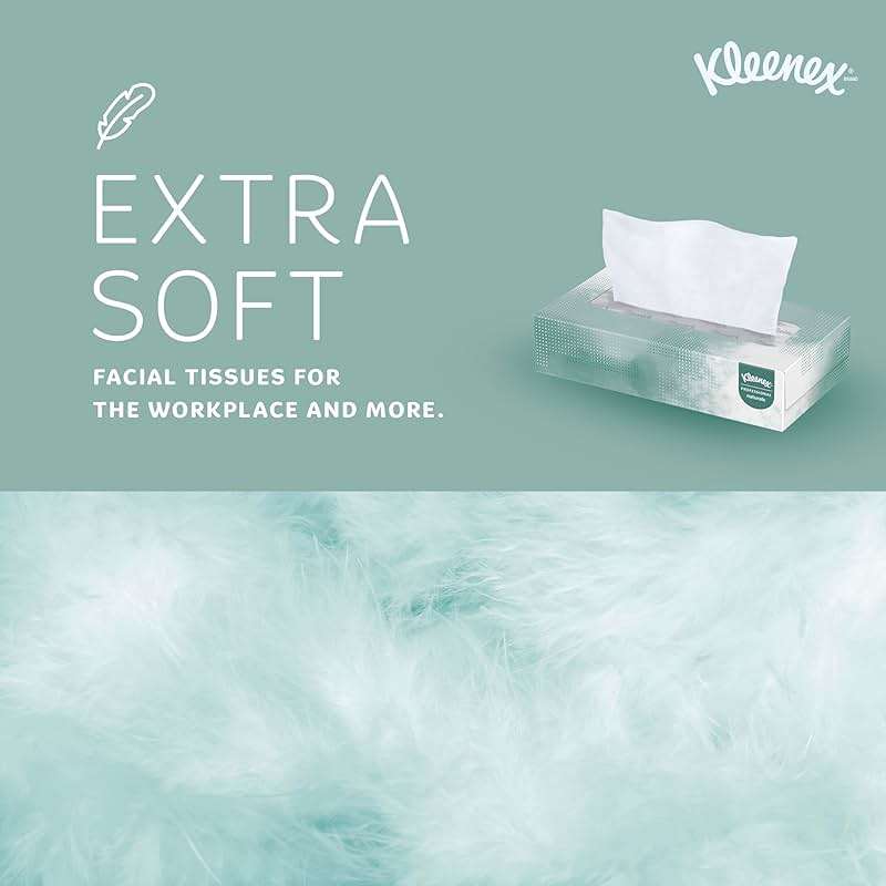 Kleenex Professional Naturals Facial Tissue, Bulk (21601), 2-Ply, White, Flat Boxed Format, Designed for Business (125 Tissues/Box, 48 Boxes, 6,000 Sheets/Case) - Image 6