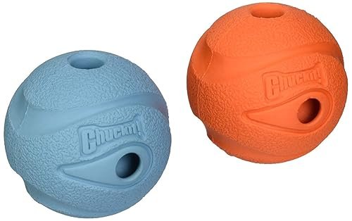 Chuckit The Whistler Chuck-It Ball Dog Toy Medium 2-Pack - Product Image