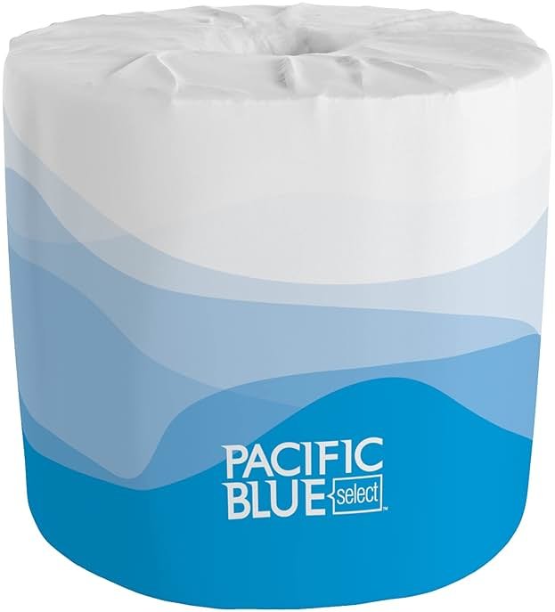 Pacific Blue Select Standard Roll 2-Ply Embossed Toilet Paper by GP PRO (Georgia-Pacific), 18280/01, 550 Sheet Per Roll, 80 Rolls Per Case - Product Image
