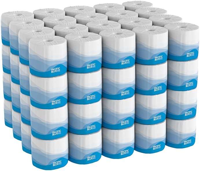 Pacific Blue Select Standard Roll 2-Ply Embossed Toilet Paper by GP PRO (Georgia-Pacific), 18280/01, 550 Sheet Per Roll, 80 Rolls Per Case - Image 4