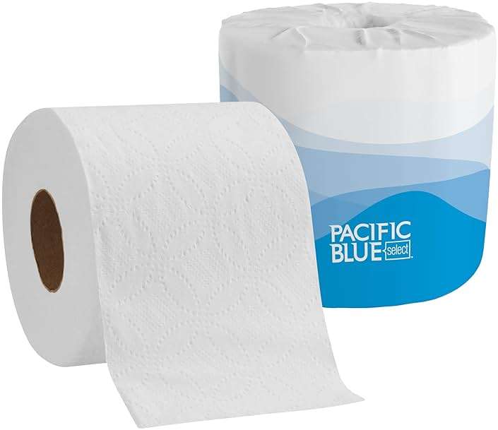 Pacific Blue Select Standard Roll 2-Ply Embossed Toilet Paper by GP PRO (Georgia-Pacific), 18280/01, 550 Sheet Per Roll, 80 Rolls Per Case - Image 6