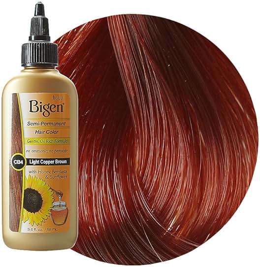 Bigen Semi Permanent Hair Color, Light Copper Brown, 1 Count, 3 Fl Oz (Pack of 1) - Image 1