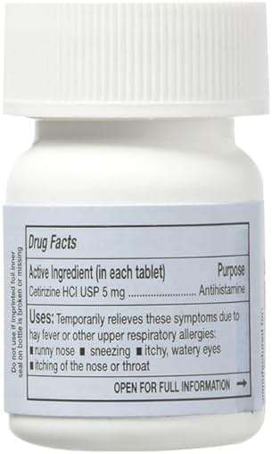 Rising Health Cetirizine HCL 5 mg 24 Hour Allergy Relief Tablets | Fast-Acting Medicine for Indoor & Outdoor Allergies| Antihistamine for Sneezing, Runny Nose & Itchy Eyes - 100 Tablets - Image 6