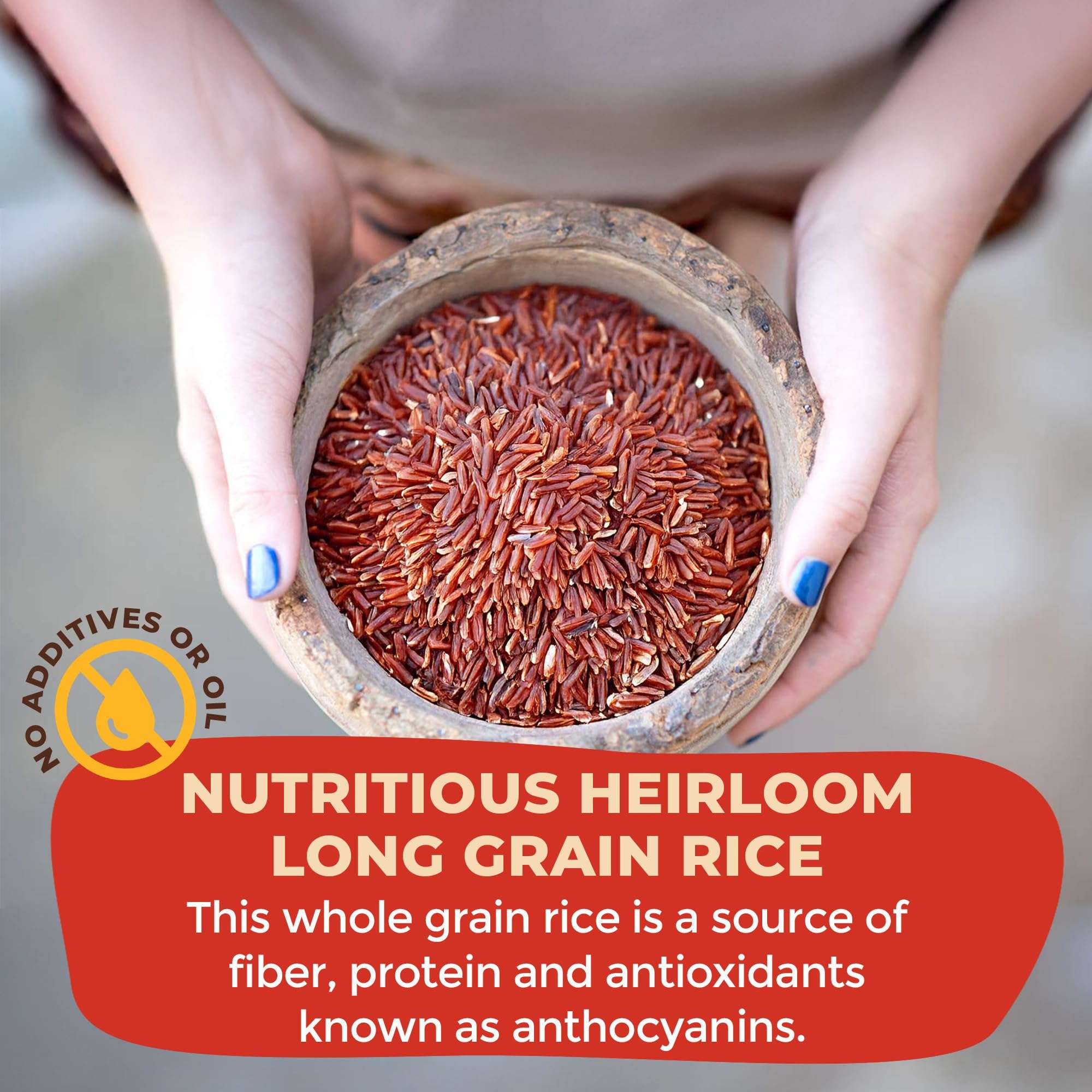 Lotus Foods Organic Red Rice - Red Rice Organic, Rice Red, Whole Grain Rice, Long Grain Asian Sticky Rice, USDA Organic, Non-GMO, Gluten Free - 15 Oz Bag (Pack of 6) - Image 5