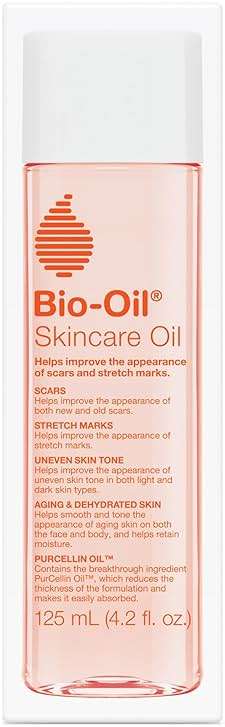 Bio-Oil Skincare Body Oil Serum for Scars and Stretch Marks, Face and Body Moisturizer with Vitamin E & A for Sensitive Dry Skin, Dermatologist Recommended, Non-Comedogenic, 4.2 Oz - Image 1